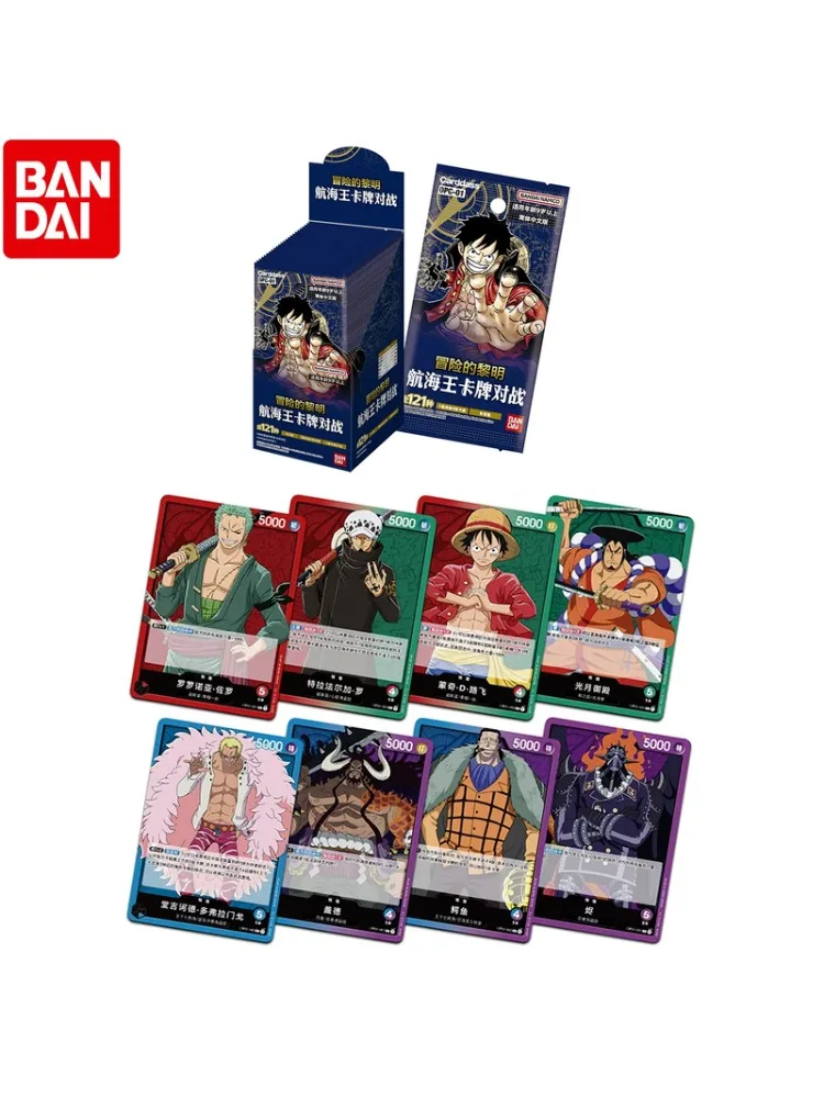 BANDAI One Piece Kartenspiel OPC01 Booster Pack Sammelkarten Designer-Spielzeug Anime-Zubehör für Jungen Designer-Spielzeug