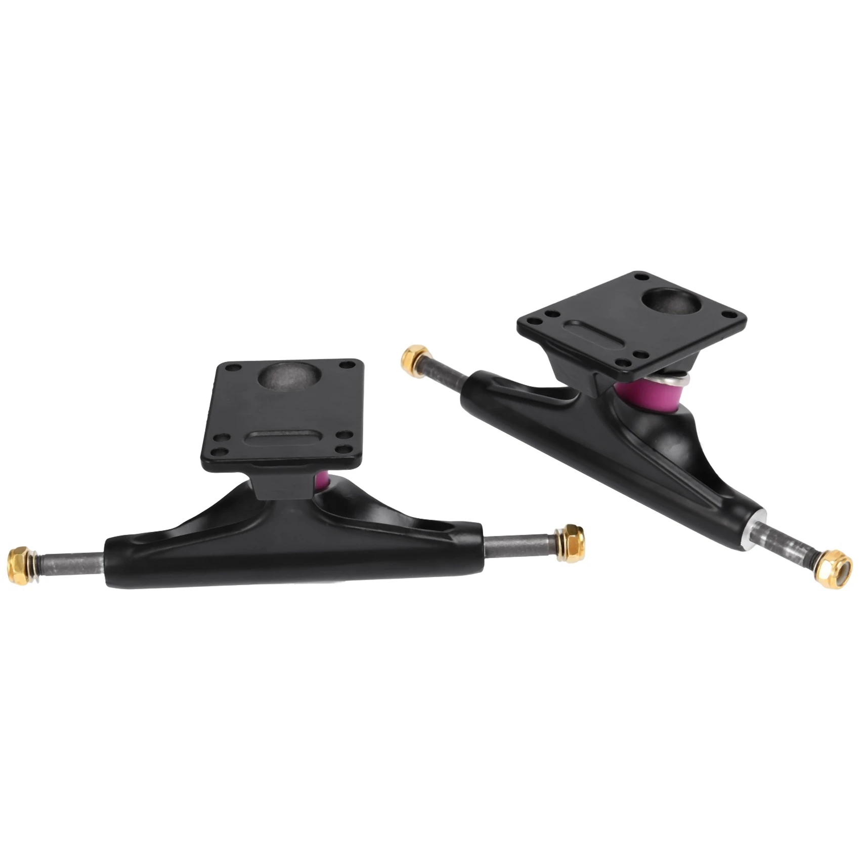 

5.25 Inch Professional Skateboard Double Hollow Bracket Double Rocker Bridge Skateboard Hollow Bracket 92A,Black
