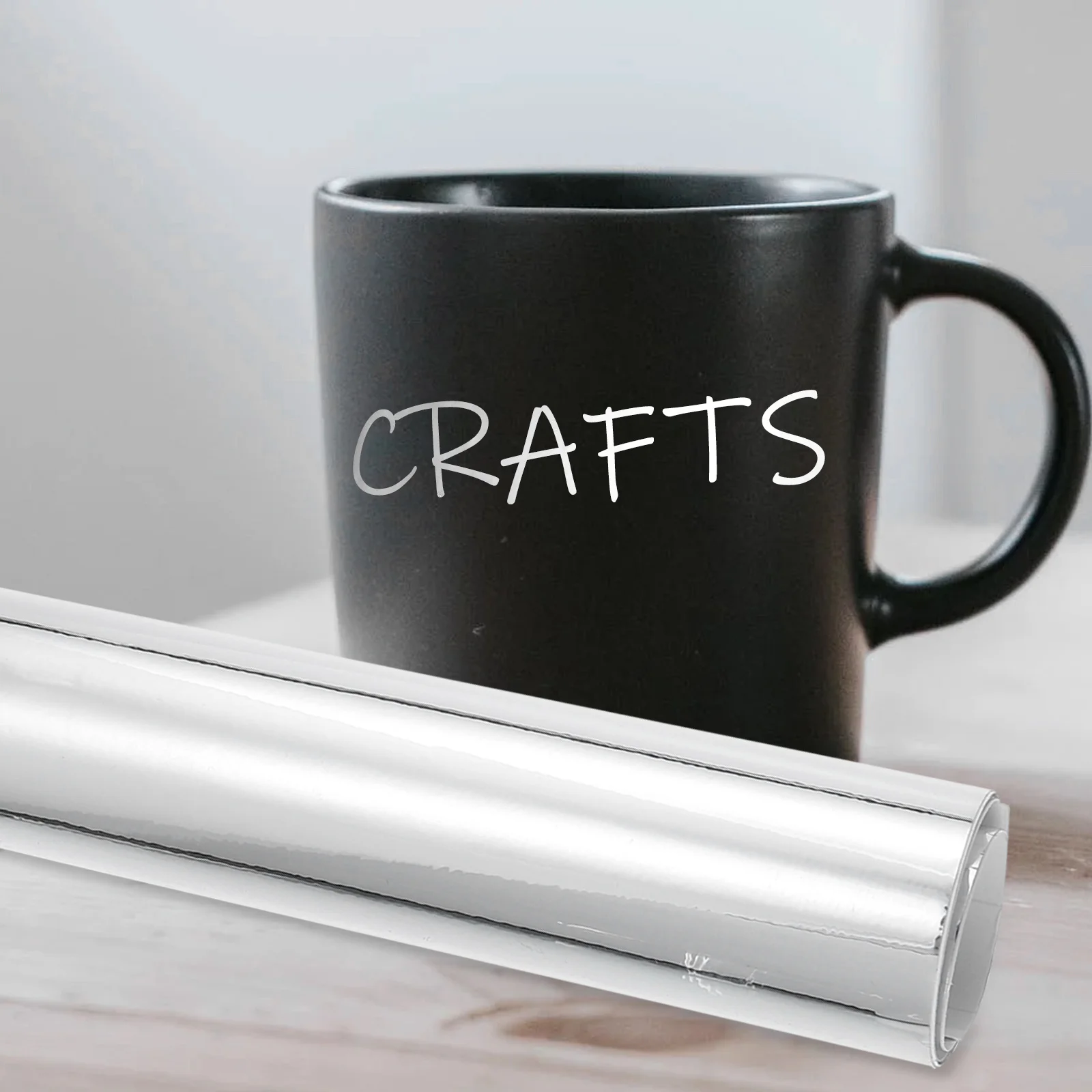 

Reflective Mirror Vinyl Wraps Self-Adhesive Decal Film for Cars Cups Crafts Home Decor Waterproof Durable Stickers