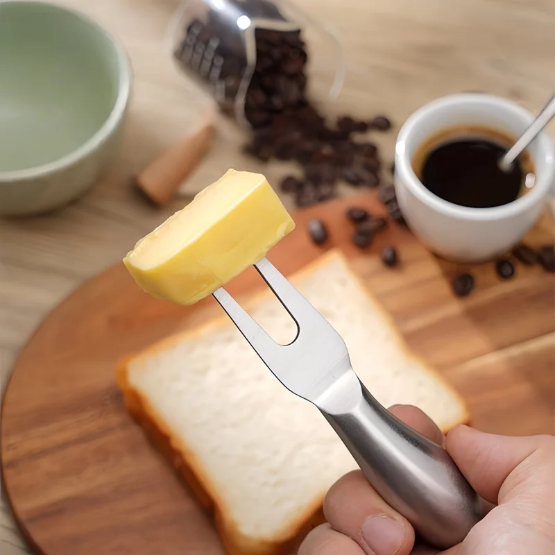 

6-piece/box stainless steel cheese knife set for household use, hollow handle cheese butter knife pizza knife kitchen