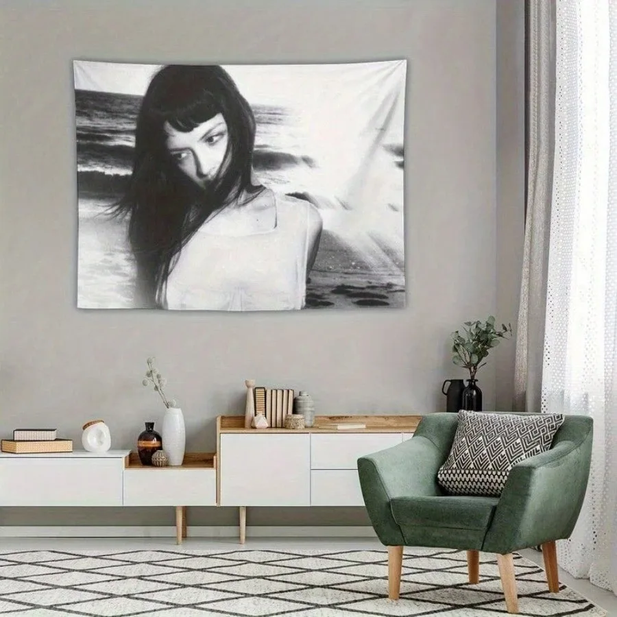 1pc Music Album Poster Tapestry - Maria'S Flag Polyester 2D Print,For University Dormitories, Bedrooms, Living Rooms