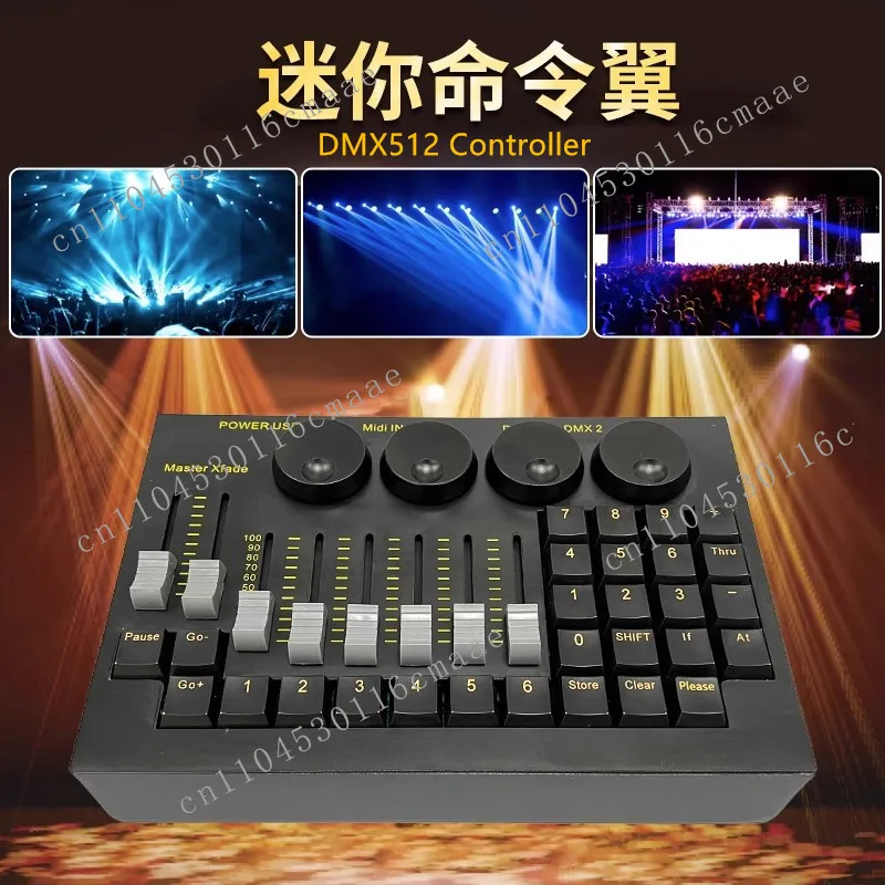 YINUO Mini DMX512 Lighting Console 1536 Channels MA2 Command Wing Dimmer Controller Portable Stage Light Mixer Equipment for bar