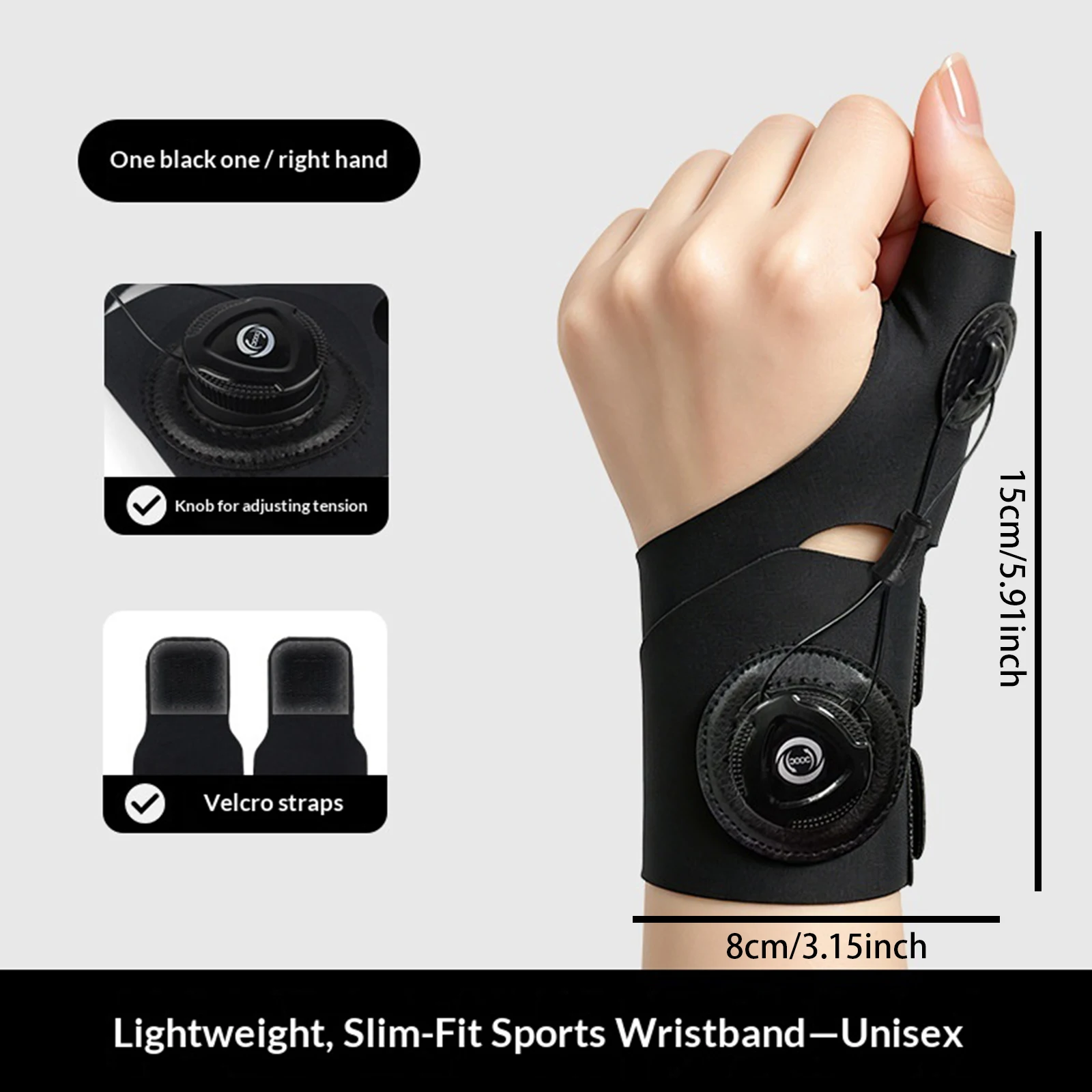 Rotating Adjust Thumb Wrist Guard Breathable Tendon Sheath Wrist Protection Cover Non-Slip Wristband For Gym Enthusiast/Athletes