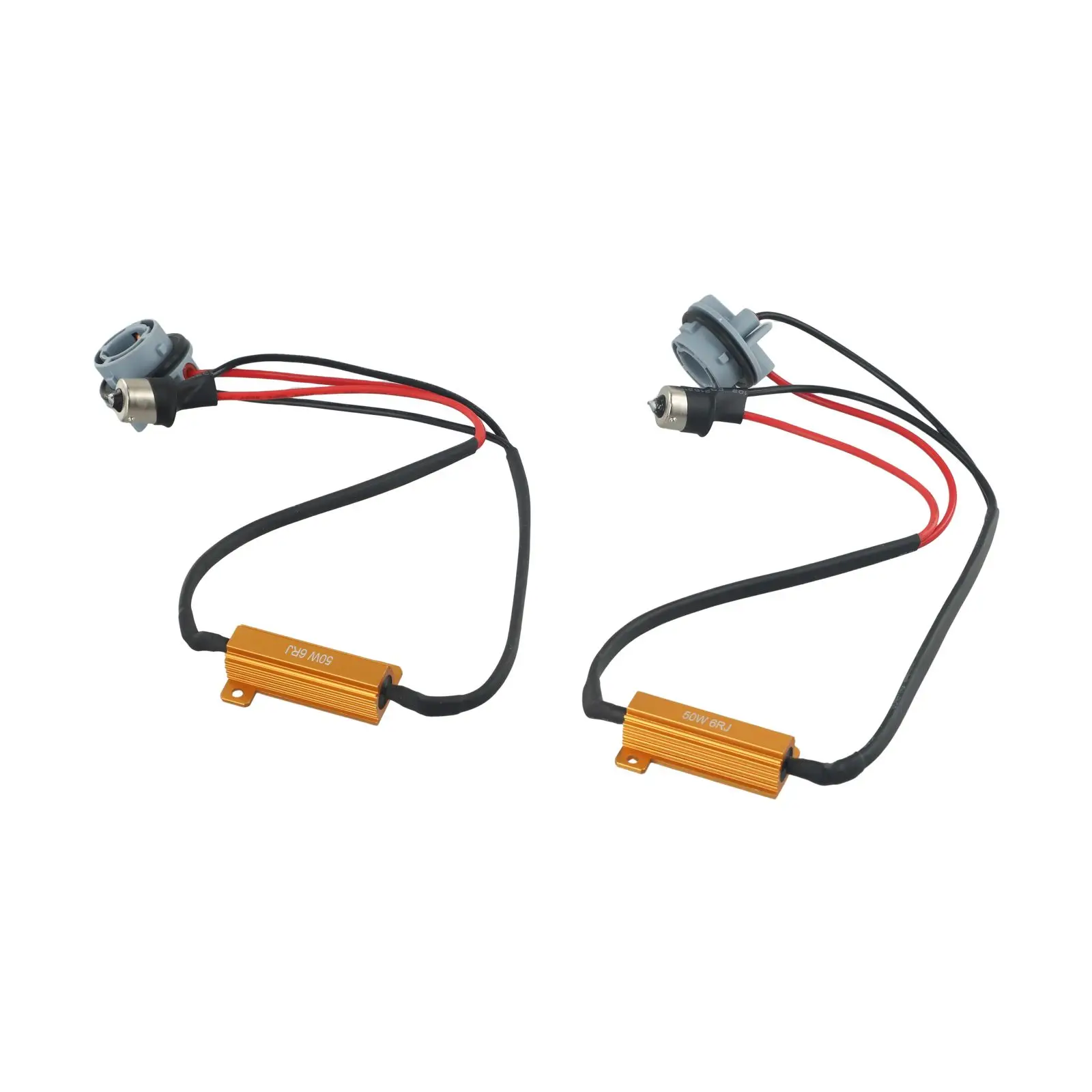 2pcs BA15S 1156 LED Bulb Canbus Load Resistor Decoder Canceller for Vehicle DRLs Fog Lights Rear Lights Error Solution
