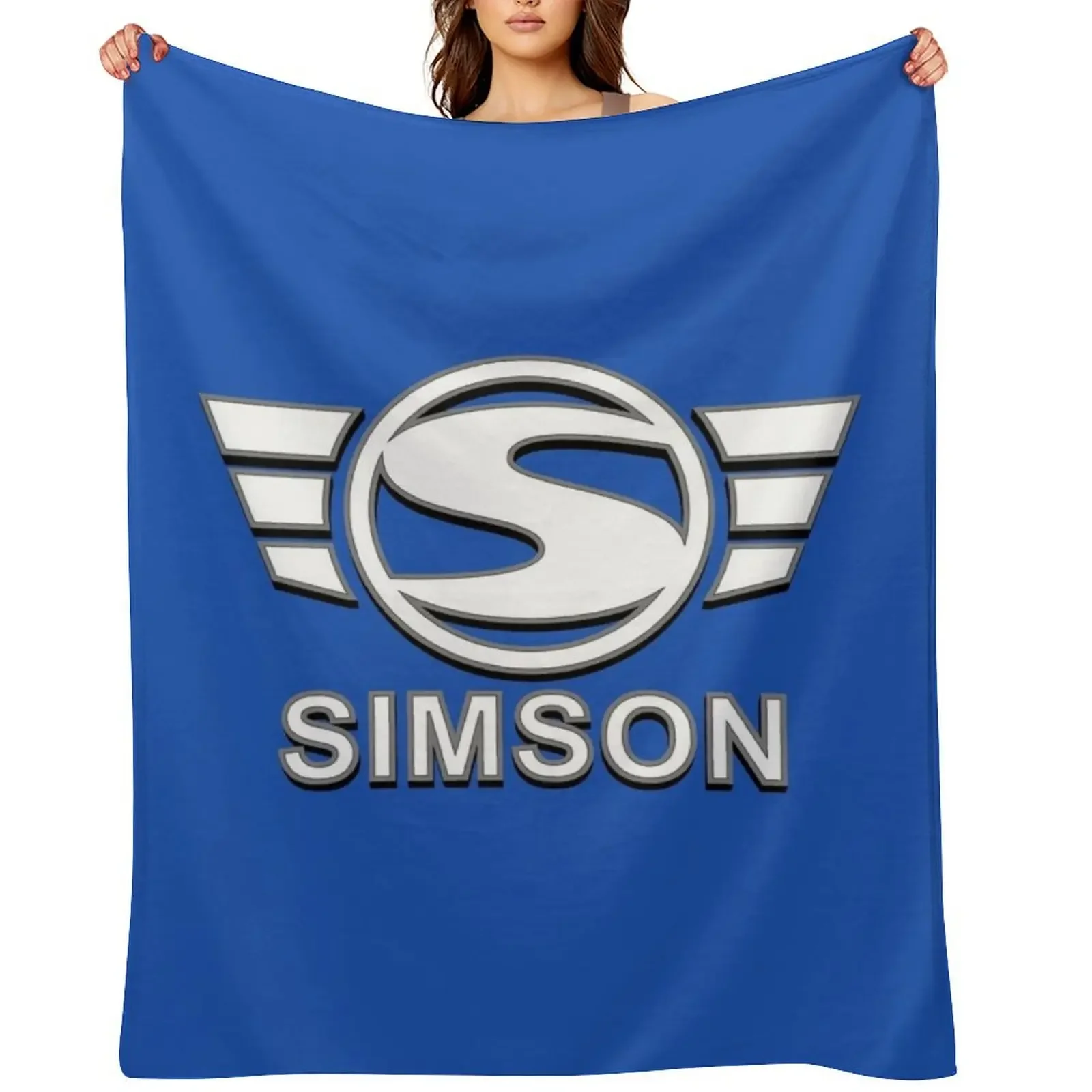 

Simson Logo 3D Spezial (white) Throw Blanket Soft Plaid for babies Beach Furry Blankets
