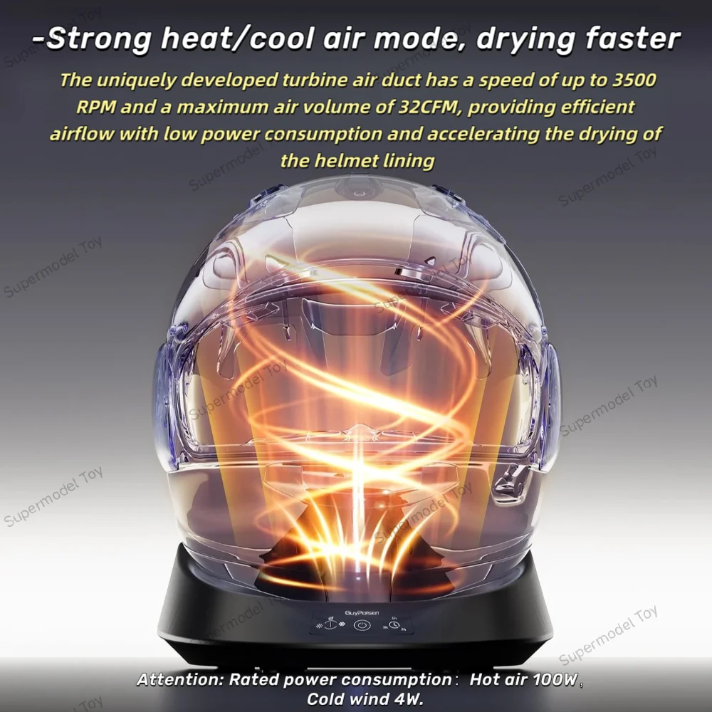 Portable helmet liner cleaning kit sterilizer heated cold air (motorcycle helmet hockey helmet baseball cap etc) accessories