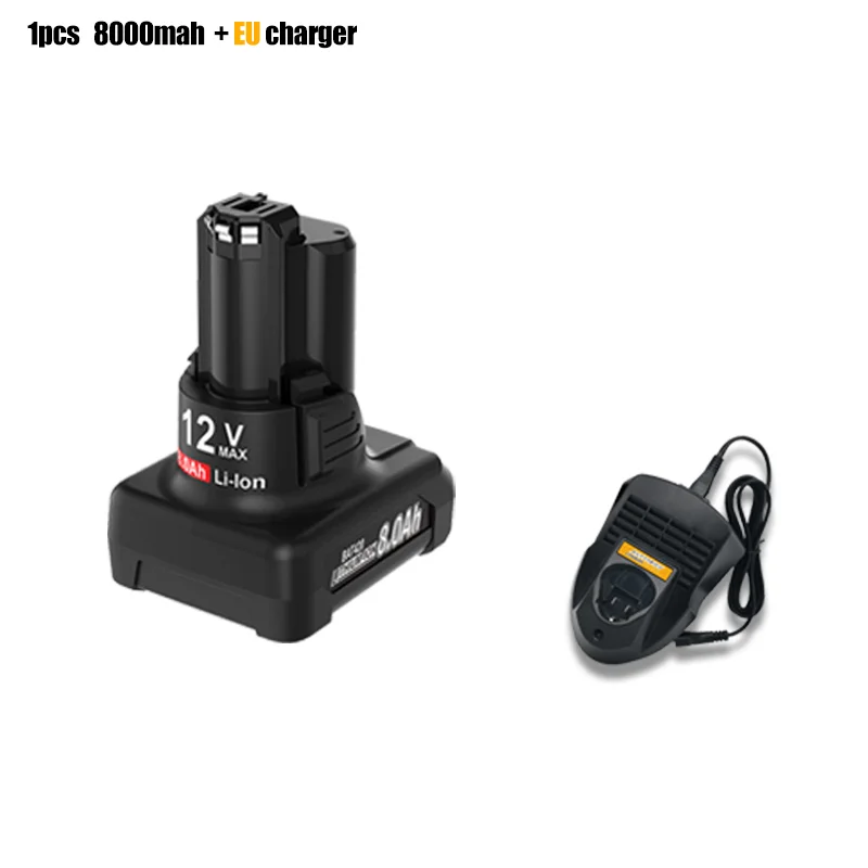 Voor Bosch BAT420 Batterij 12V 8000mAhOplaadbare BAT412A BAT413A D-70745Gop 2607336013 2607336014   Vervanging van gereedschapsbatterijen