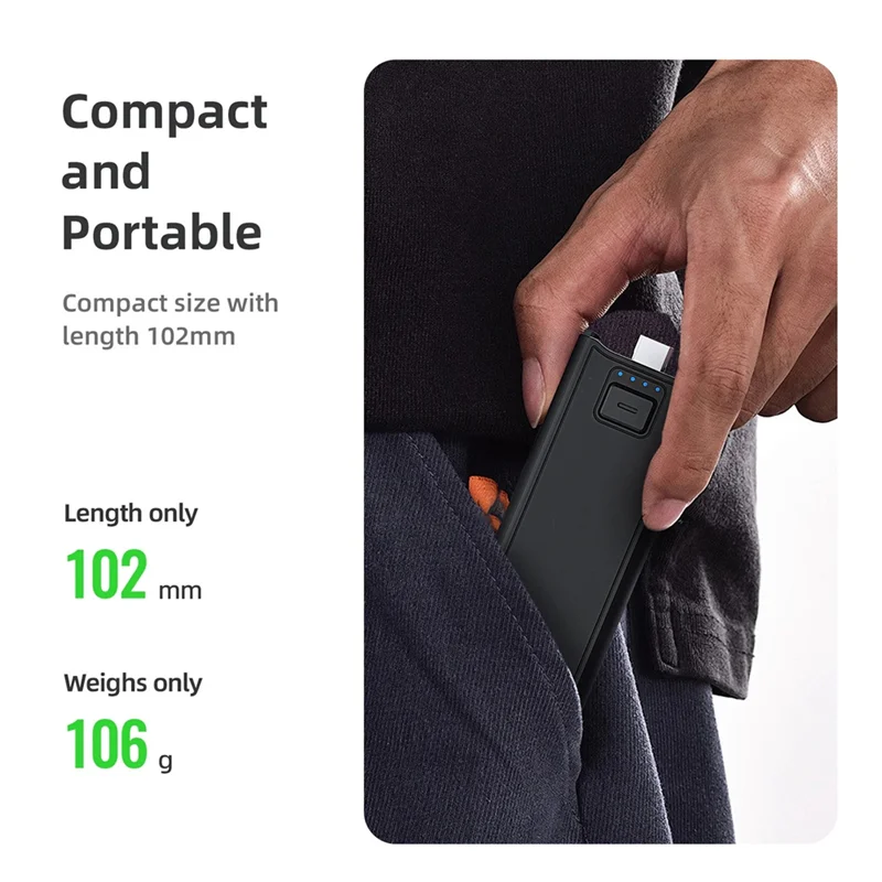 PHILE-4500Mah مقبض البطارية المحمولة ل DJI Osmo Pocket 3 يده قوة البنك ل Osmo Pocket 3 ملحقات شاحن الكاميرا