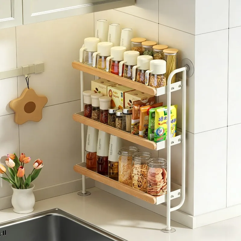 

Ультратонкая настенная полка для специй, экономящая пространство, для хранения приправ, роскошная настенная подставка для специй