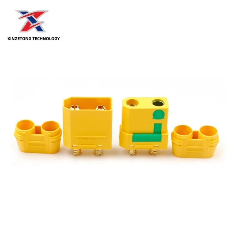 Amass-XT90S-F Genuine High-Current RC Banana Plug (Female) with Anti-Spark Resistor