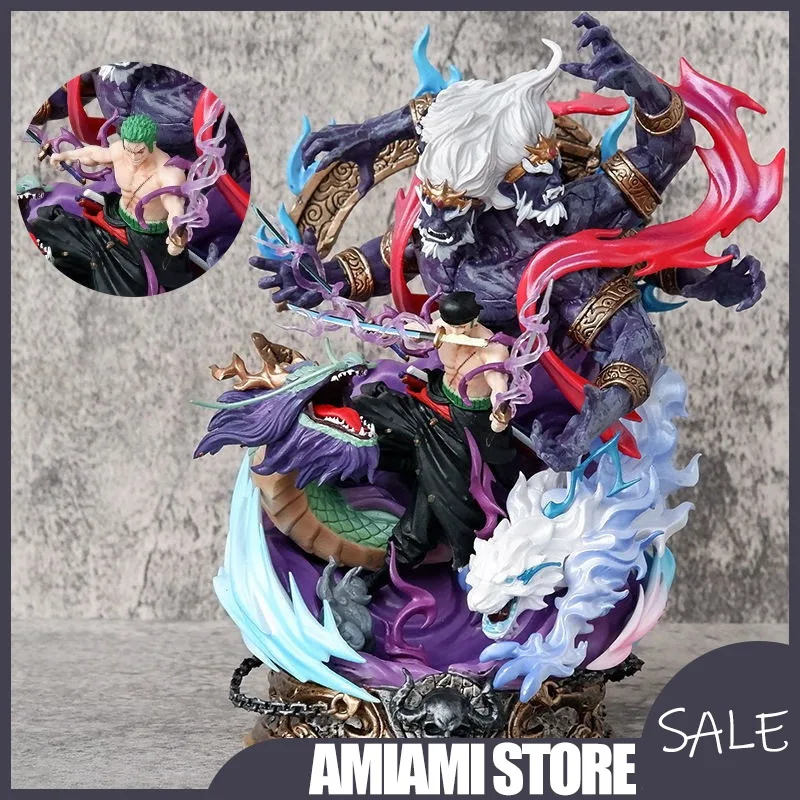 

23cm Zoro 'King of Hell' Statue Enma Demon Blade GK Figure Wholesale Anime Model Premium Resin Collectible for Premium Gift