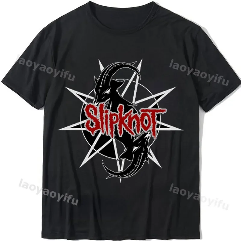 Rock Band -Slipknots- Shirts Women Men Women Funny Heavy Mental Band T-shirt Cartoon Hipster Novelty Trend Streetwear Harajuku