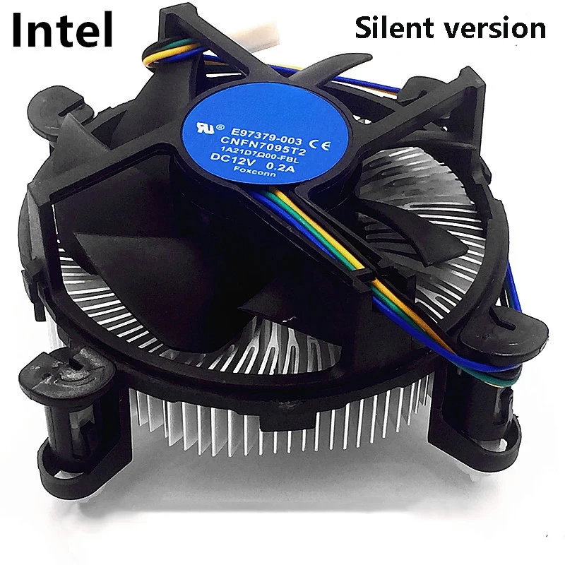 CPU Cooler 4-Pin ConnectorWith Aluminum Heatsink & 3.5