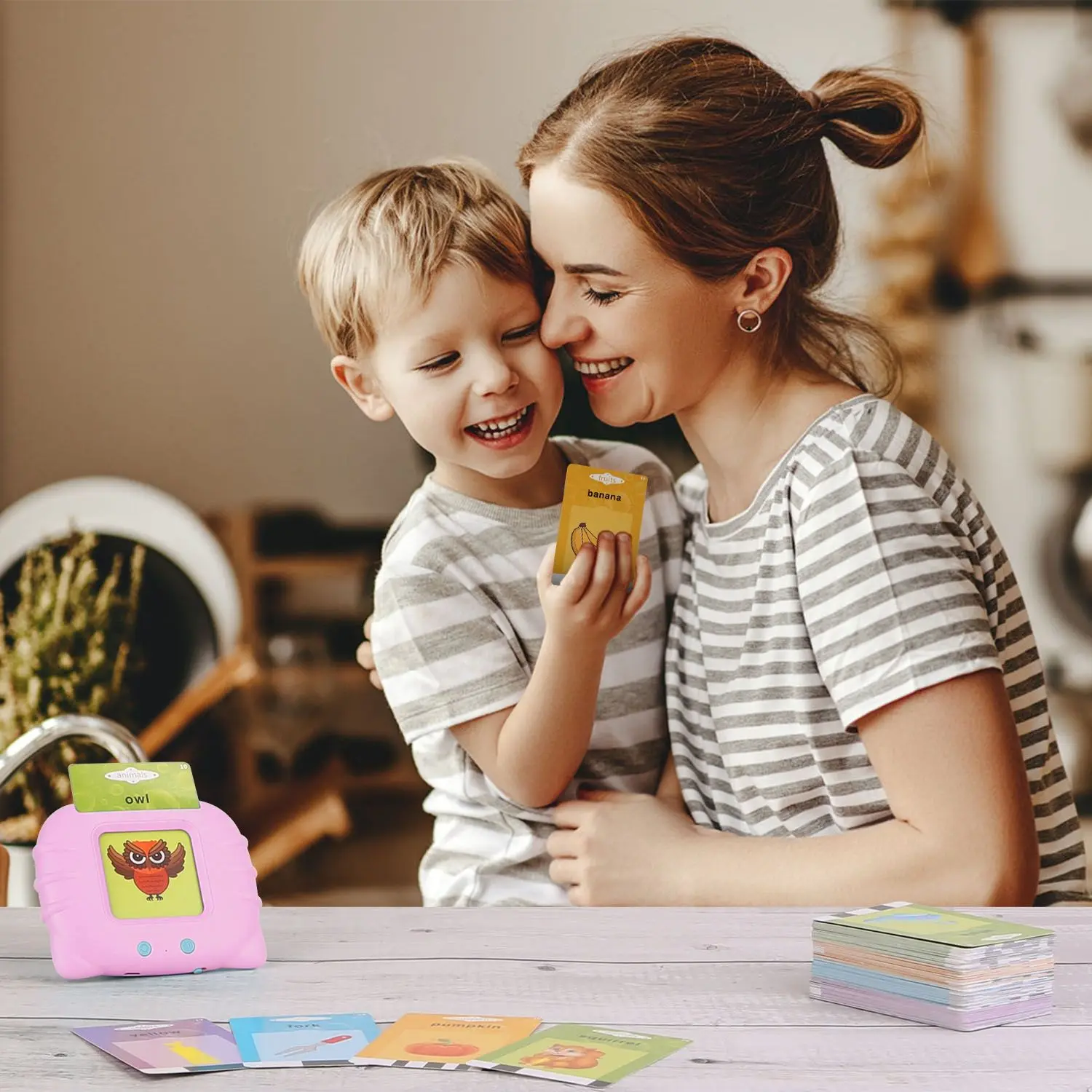 224 Words Kid Flash Talking Cards 112 Card Electronic Cognitive Audio Toddler Reading Machine Repeated Learning Cards English