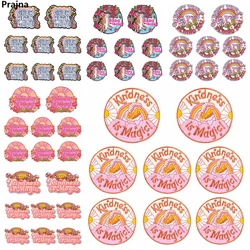 10PCS Kindness Is Magic/Cartoon Embroidery Patch Rainbow Letter Iron On Patches For Clothing Thermoadhesive Patches On Clothes