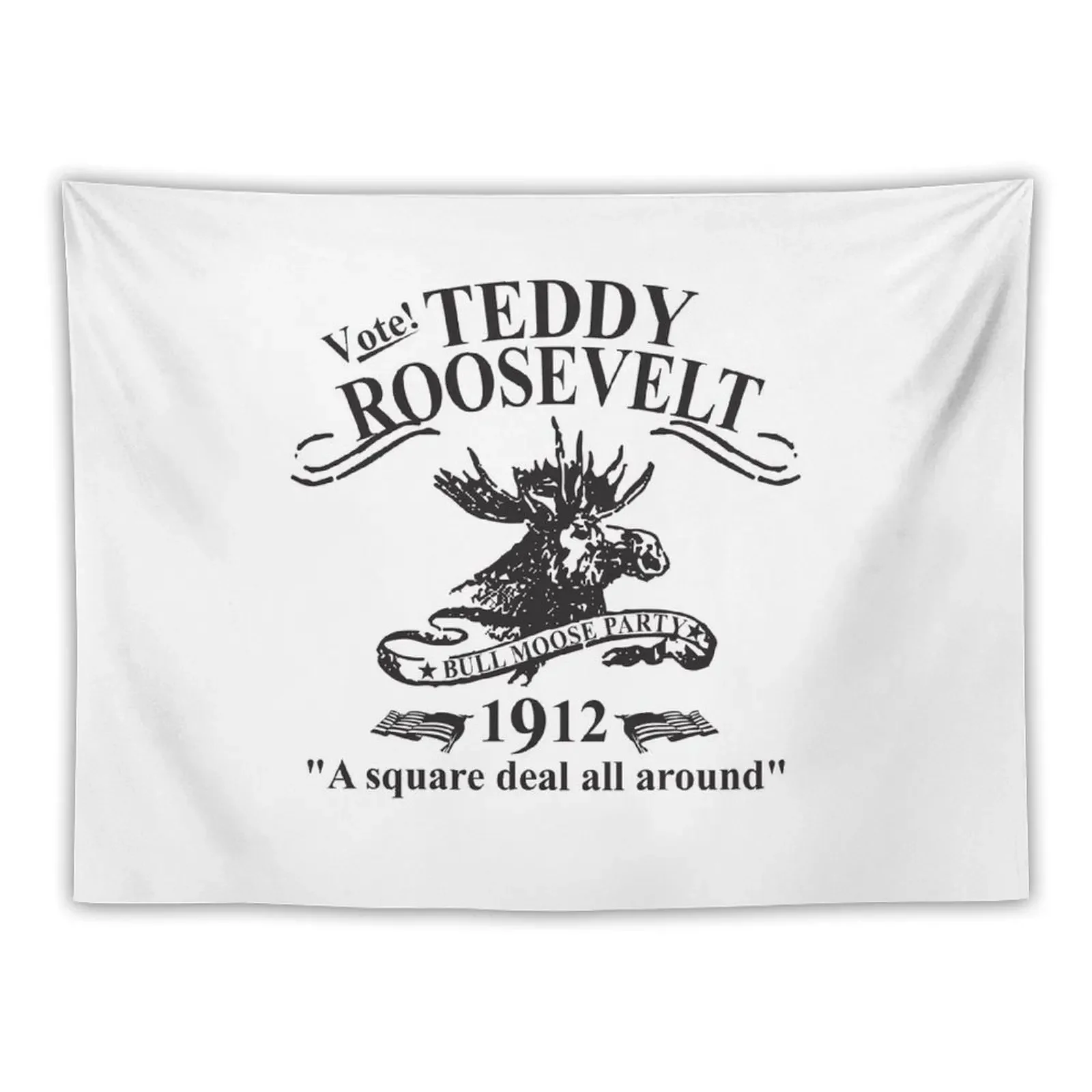 Teddy Roosevelt Bull Moose Party Tapestry Nordic Home Decor Cute Decor Decorative Wall Murals Tapestry