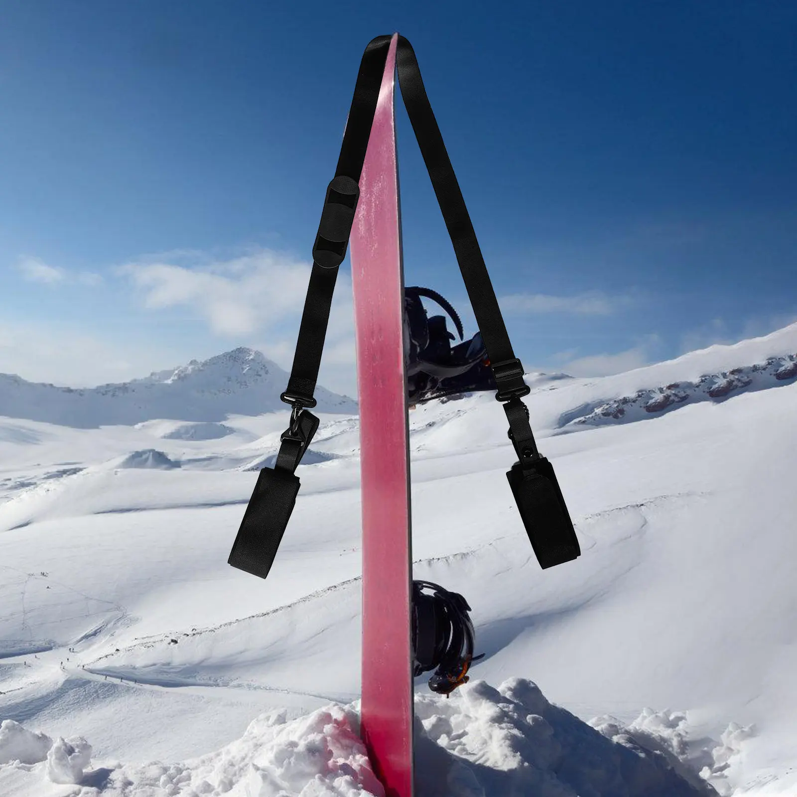 

Adjustable Ski Carry Strap with Padded Shoulder Support Long-Lasting High-Strength Material Secure Fit for All Ski Sizes