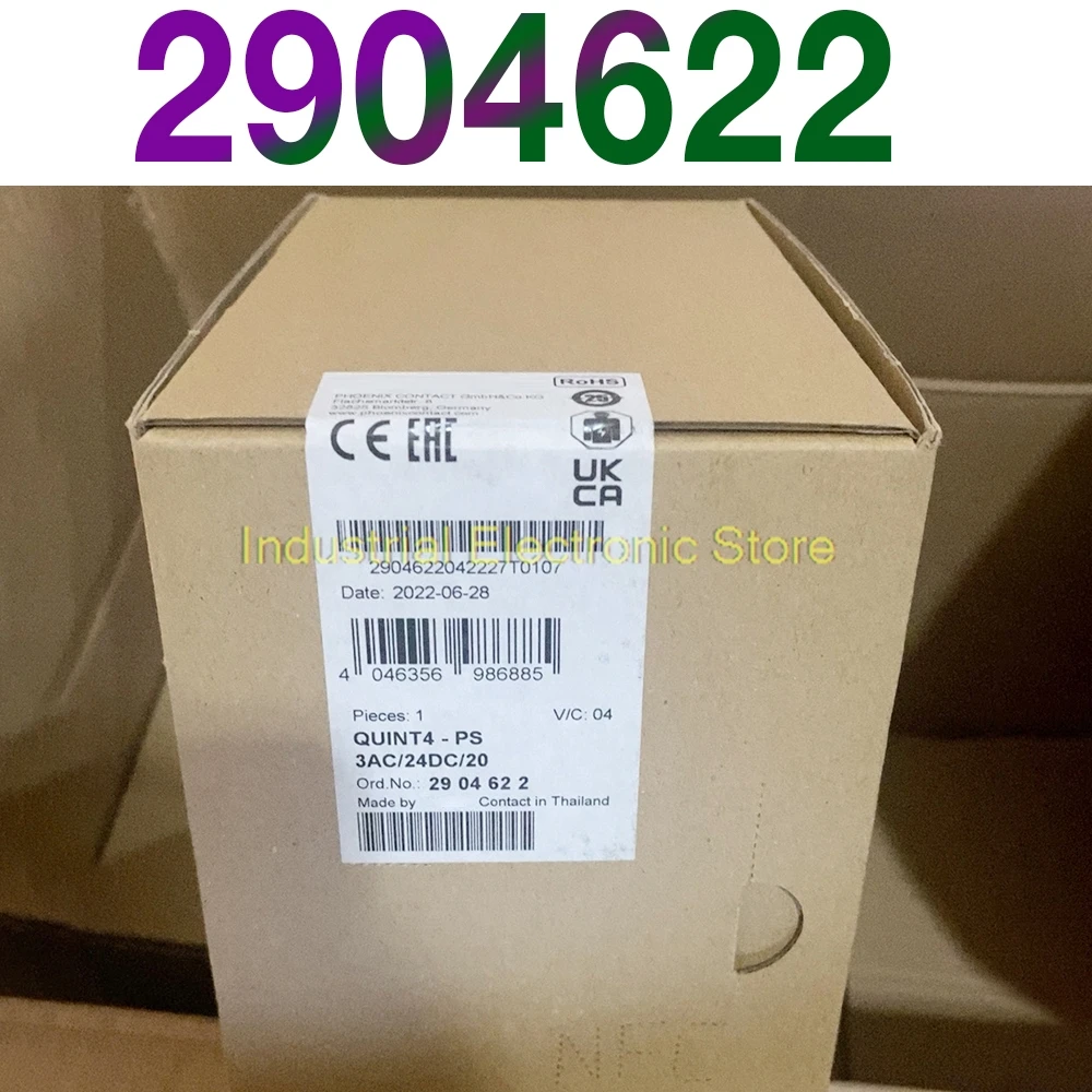 

New For Phoenix QUINT POWER (Replace:2938727) 24VDC/20A Switching Power Supply QUINT4-PS/3AC/24DC/20 2904622