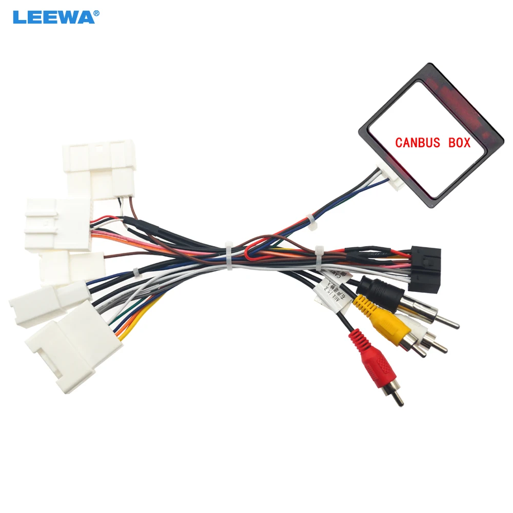 

LEEWA Car 16pin Power Cord Wiring Harness Adapter With Canbus For Toyota Prado/Sienna/RX330/Sequoia/Tundra/RX300 Installation