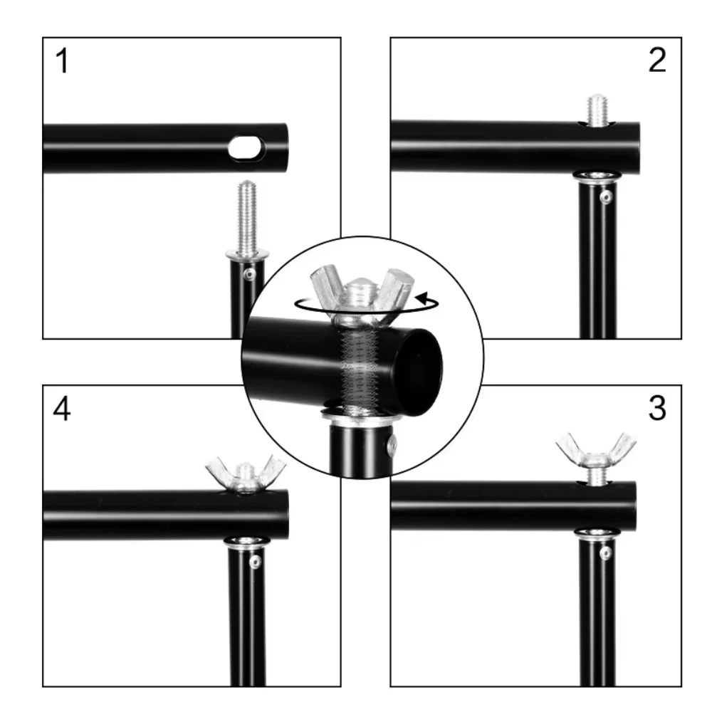 حامل خلفية لاستوديو الفيديو مقاس 2.6 × 3 م/8.5 × 10 قدم، نظام دعم خلفية تلسكوبي قابل للتعديل مع حقيبة حمل