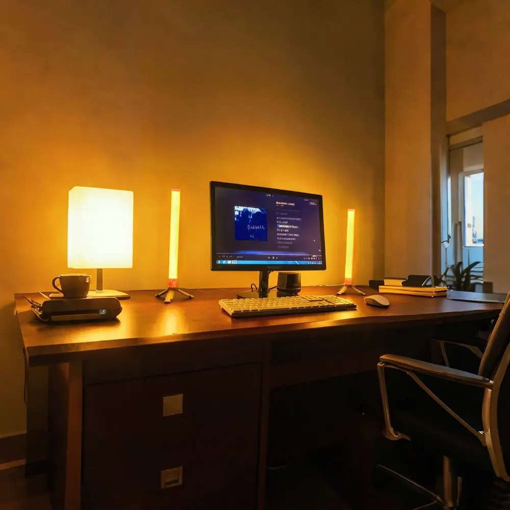 Music Sync RGB LED Atmosphere Light Desktop Gaming Setup Lamp Smart App Control Colorful Desk Night Decor Light