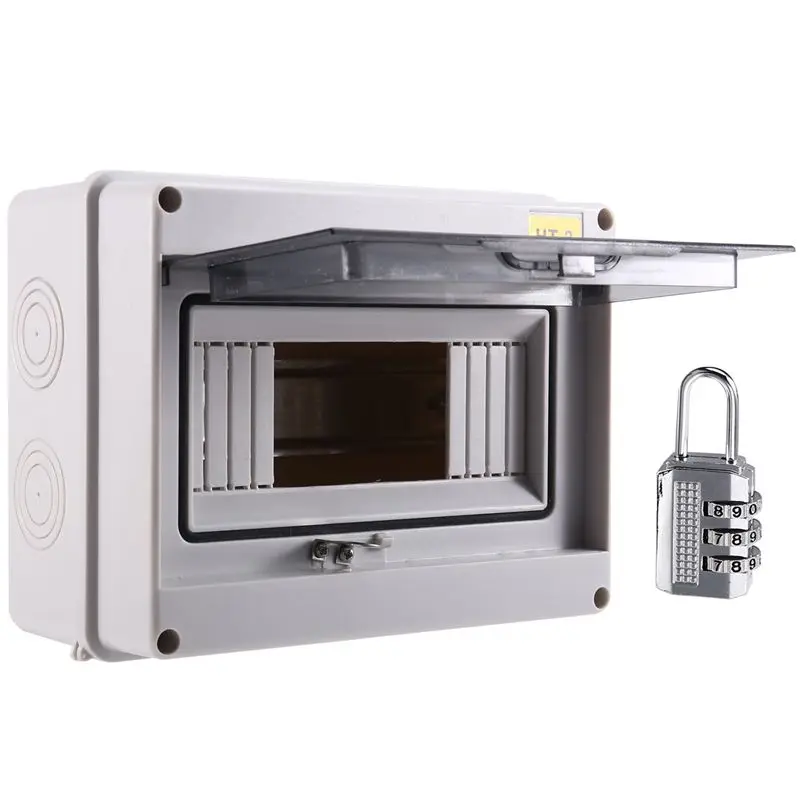 A60ZHT-8 Way IP65 Mcb Breaker Box Distribution Protection Box Power Electronic Din Rail Enclosuremay