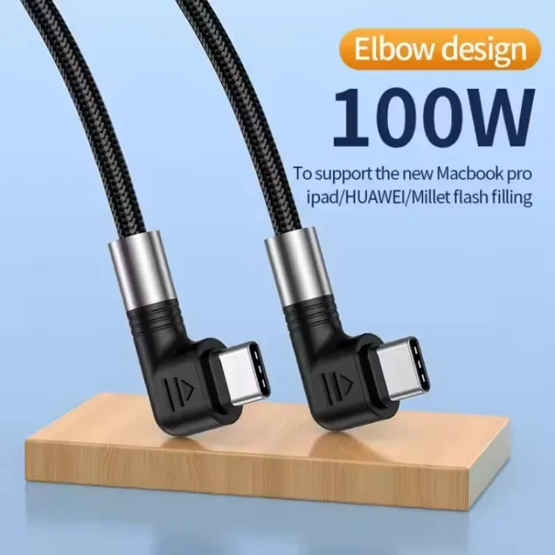 USB Type C to USB C Cable PD 100W Fast Charger for Samsung Xiaomi Macbook iPad Quick Charge 4.0 5A USB C Charge Cord