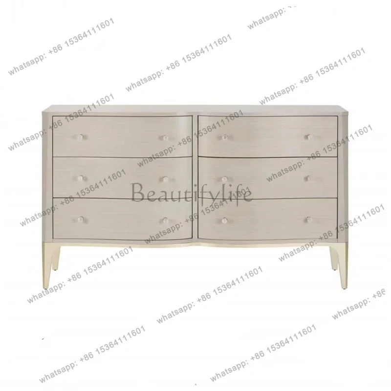 Customization American light luxury cloud ballet dresser French modern entrance bedroom bedside cabinet
