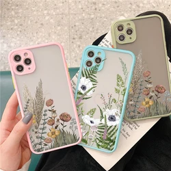 Retro Flower Bud Phone Case for iphone 16 11 12 13 14 Pro Max 15 Plus Meticulous Plant for iphone X XS XR 7 8 Plus Back Covers
