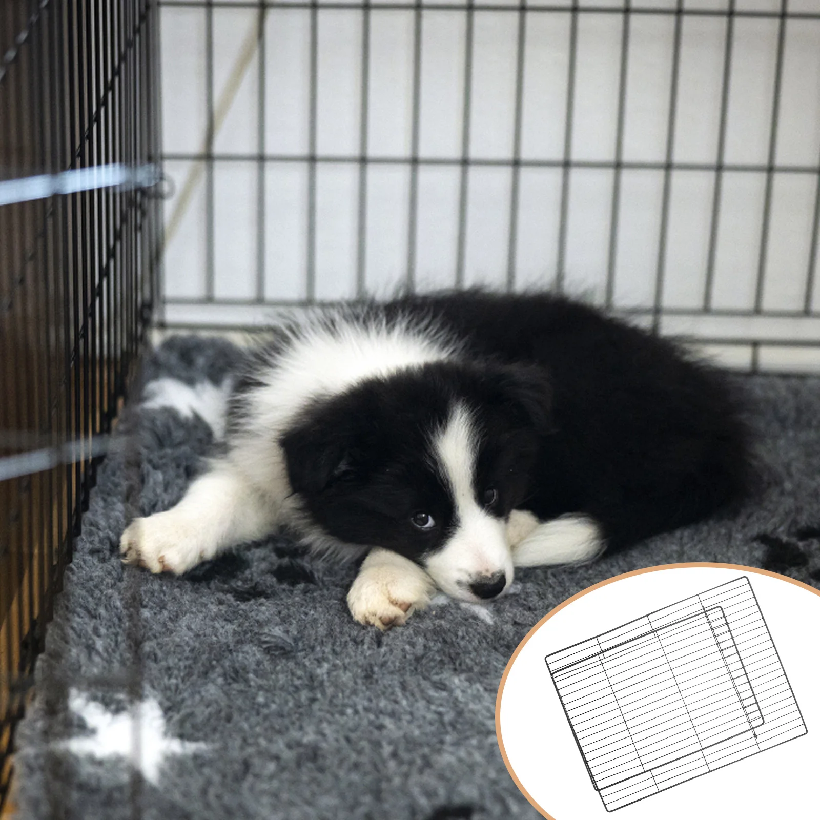 Detachable Metal Wire Cat Playpen Door for DIY Pet Enclosure Secure Mesh Panel Easy Access Ventilation Indoor Cat Cage Door