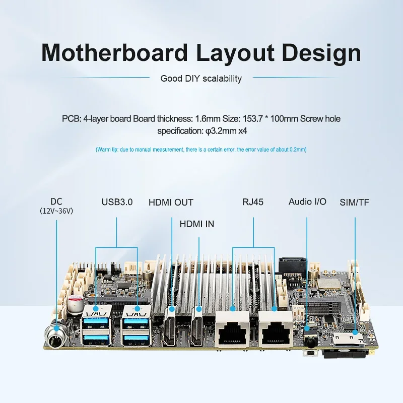 

Factory Supply ODM Embedded Industrial systemboard 8GB DDR3 Octa-Core Mainboard RK3588 Industrial android motherboard