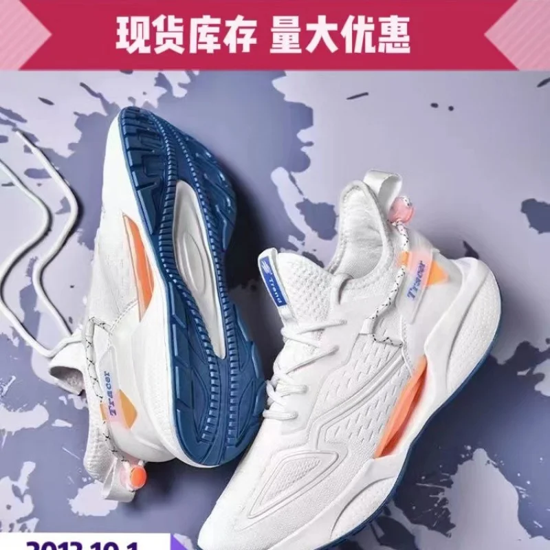 

2025Spring New Running Sports Shoes Handmade Flyknit Breathable Lace-up Mesh Casual Non-slip Dad Shoes Trendy Shoes