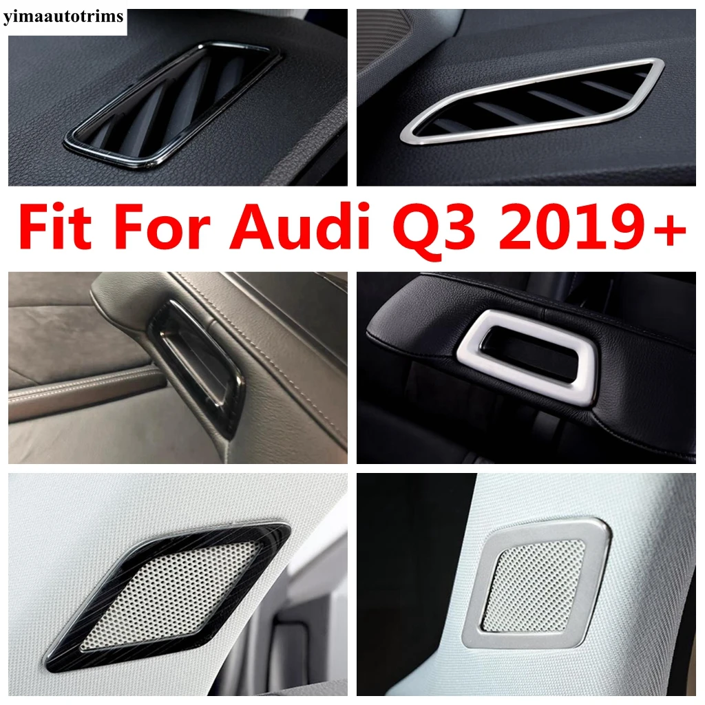 

Pillar A Speaker / Dashboard Air AC Conditioning Vents / Armrest Box Sequins Cover Trim For Audi Q3 F3 2019 - 2024 Accessories