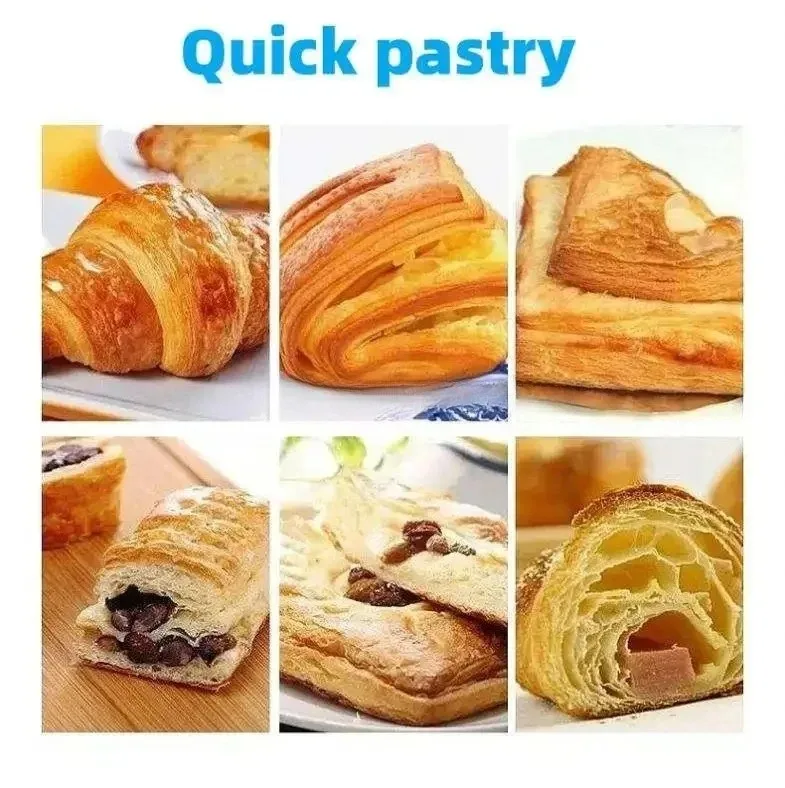 

Настольный автоматический пресс для теста из нержавеющей стали для пиццы, хлеба, слоеного теста и кондитерских изделий для кухни