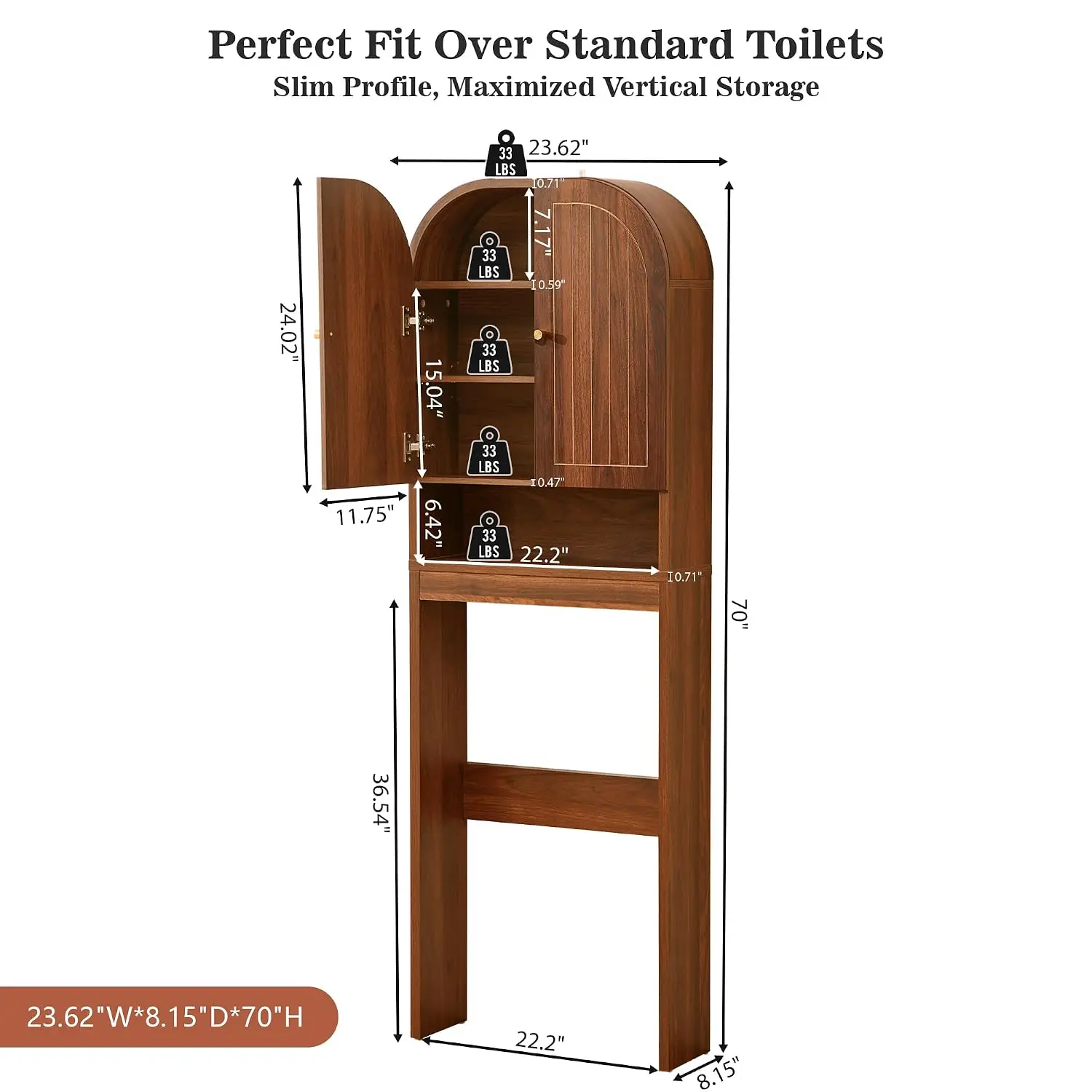 Over the Toilet Storage Cabinet, 70