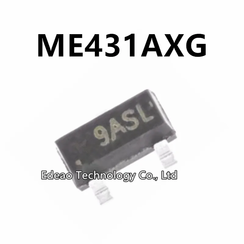 50-500PCS/Lot NEW  ME431AXG SOT-23 ME431  2.5V~36V 100MA ADJUSTABLE Marking:9A** SOT23 9ASL 9AV1 9ARK