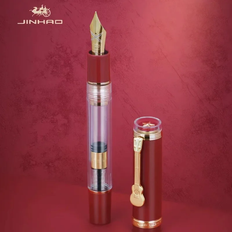 

Jinhao 1935 TIANDAO Fountain Pen Guitar Clip 0.5/0.7MM Nib Transparent Luxury Writing Ink gift Pens Office School Stationary