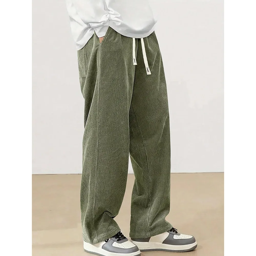 Amerikanische Freizeithose mit Seitenstreifen und Buchstaben-Stickerei, Weites Bein, Lässige Sommerhose für Herren, Locker Fallende Sporthose – Detail 30