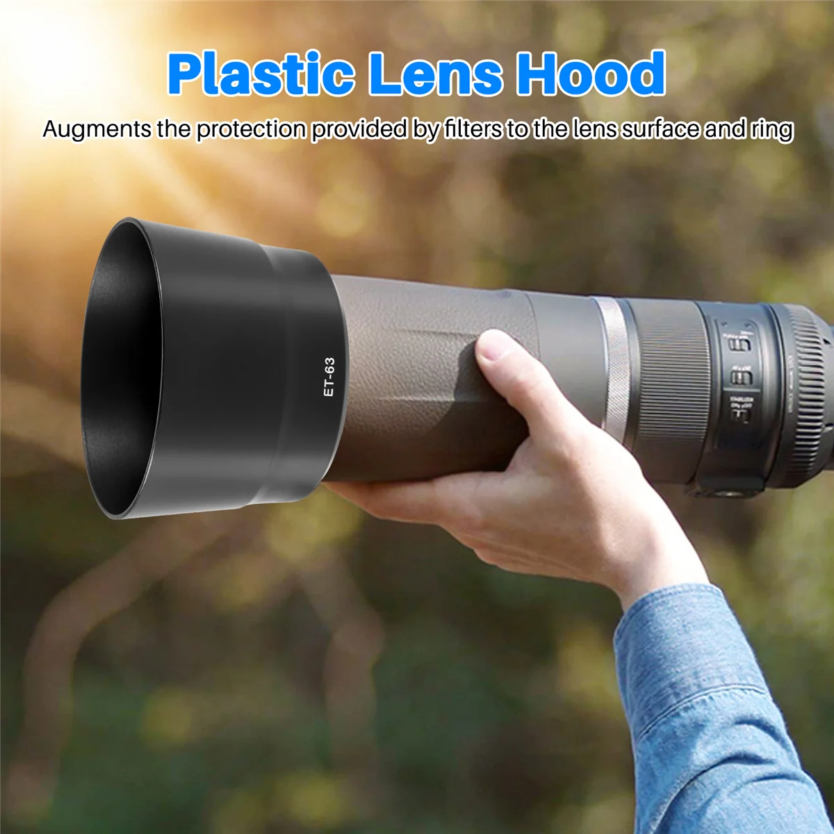 A88X ET-63 Gegenlichtblende für Canon EF-S 55-250mm f4-5.6 IS