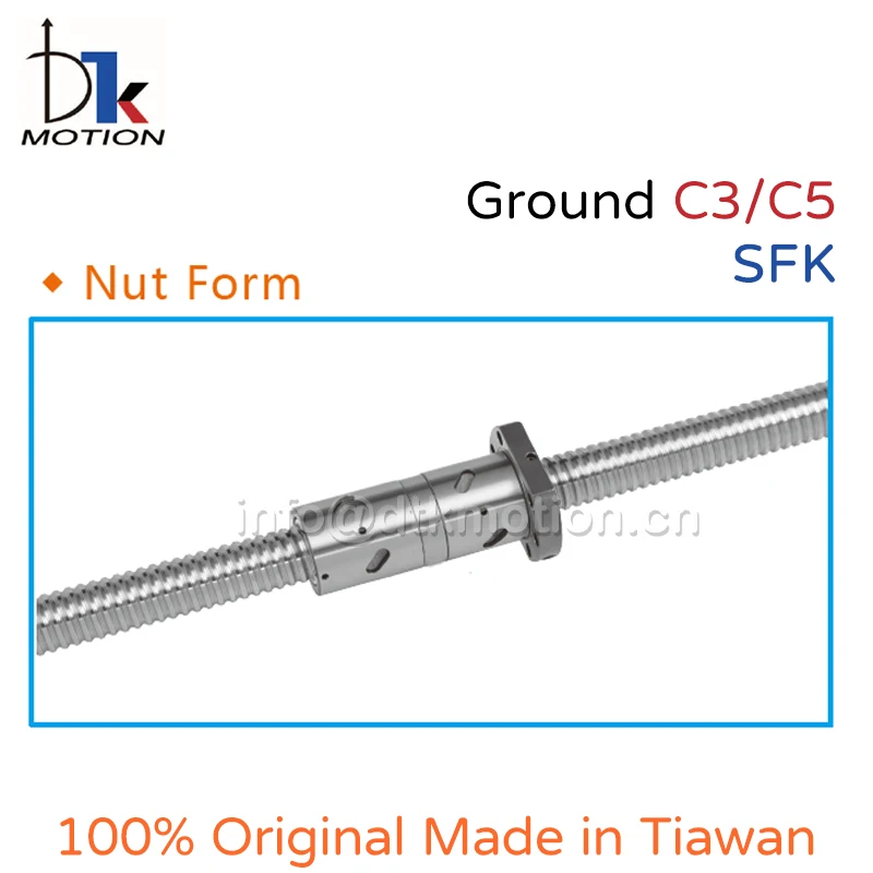 DTK Taiwan SFKR1202 Ground C3C5 100 200mm High Precision Mini Ballnut Miniature Inner Circulation 3D Printer R12 Replace TBI 2mm