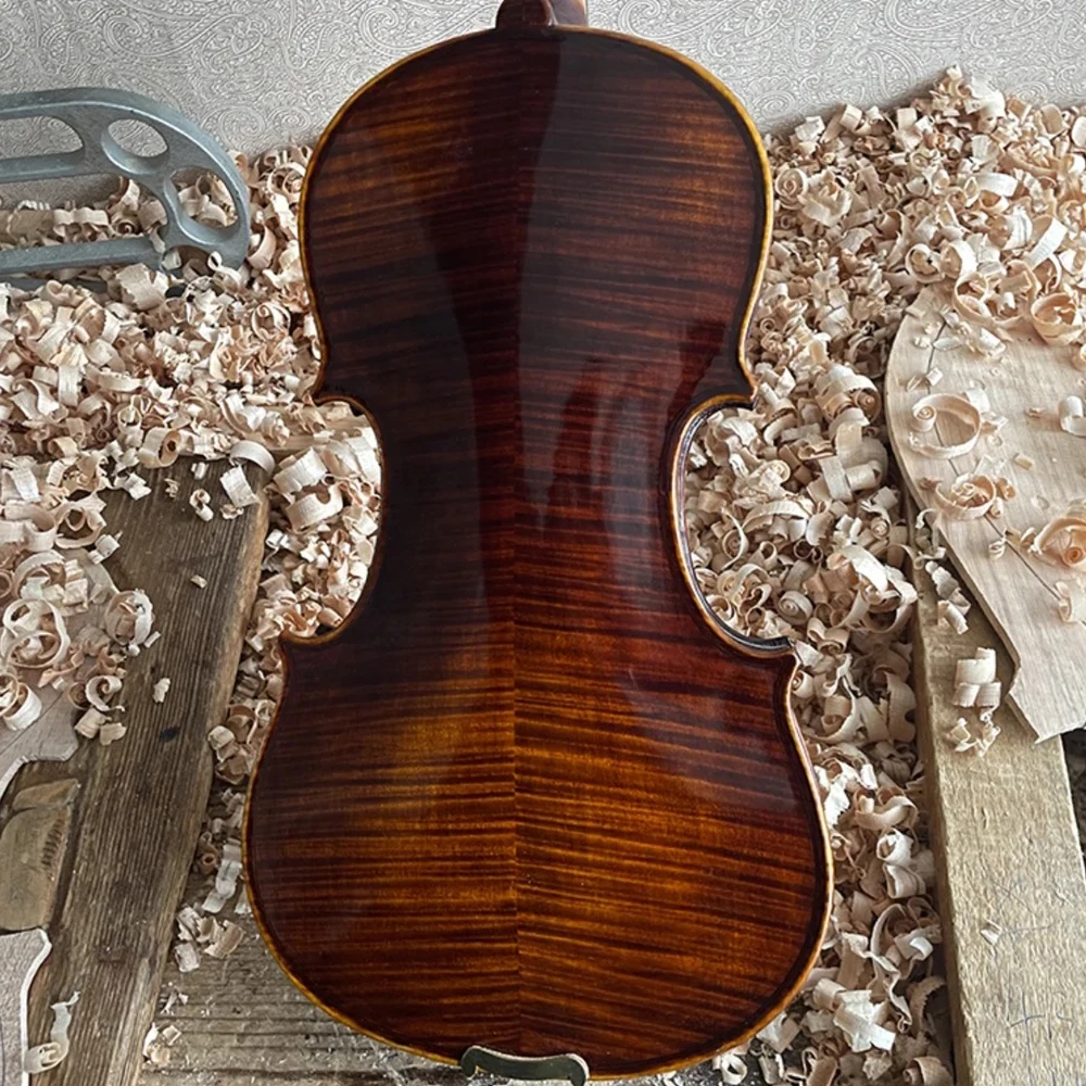 Stradivarius 1715 Handmade Violin 4/4 Solid wood Adult student Professional violino Musical Instruments with case bow