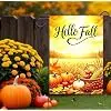 Thankful Garden Flag Fall Decorations Outside 12x18 Double Sided llz