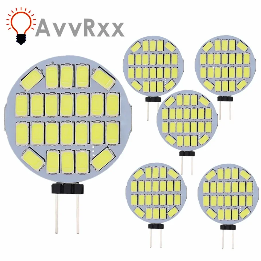 

12V 24V AC G4 LED Lamps 3W RV Lighting Replaces 25W Halogen Bulb 350LM 24leds 5730smd No Flicker Range Hood Boat Light