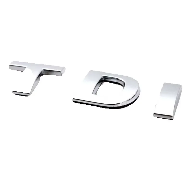 

ABS Plastic Car Sticker Chrome TDI Emblem Auto Rear Back Badge Logo