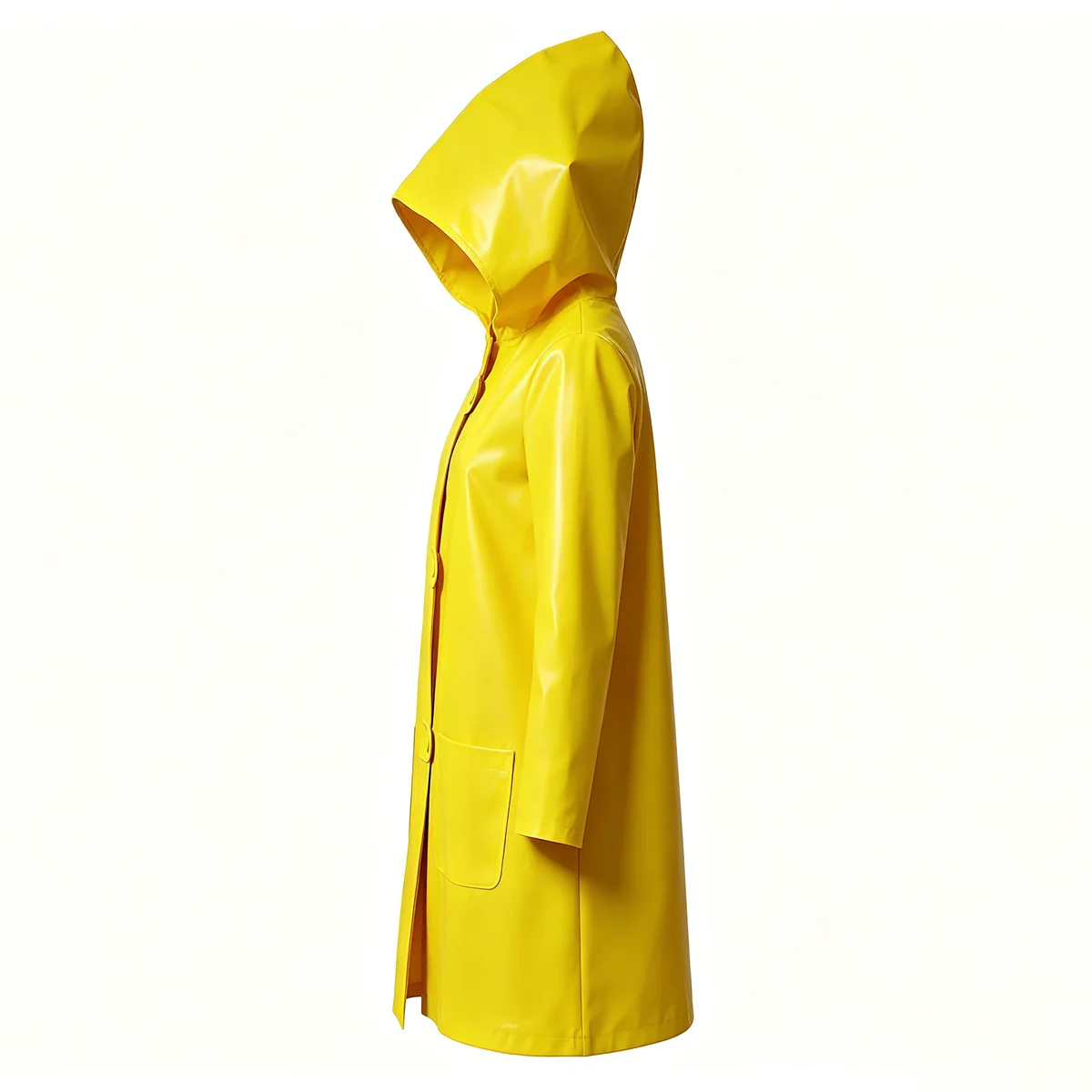 Picture 5: Little Nightmares 2 Six Cosplay Outfit | Yellow Hooded Raincoat Halloween Horror Costume for Carnival, Cosplay Party & Stage Per