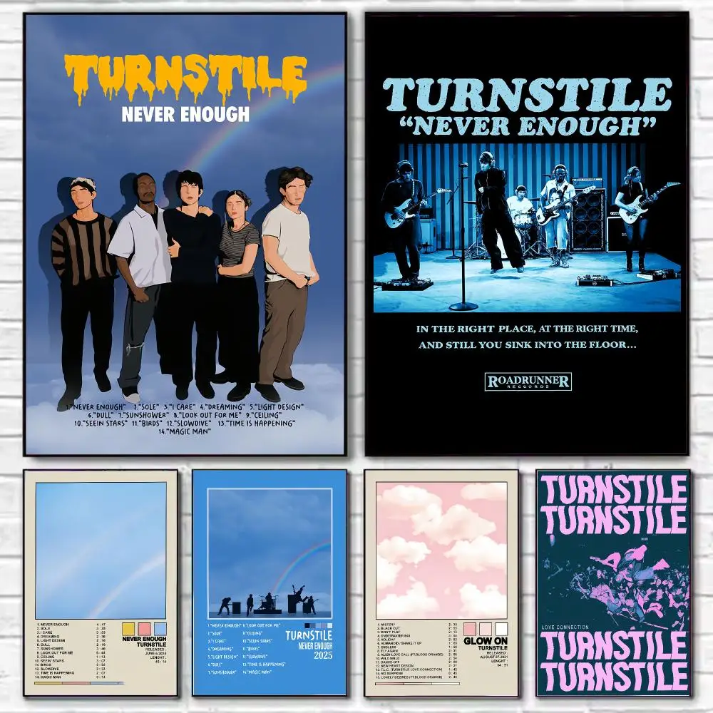 Hardcore Punk Band T-Turnstile Poster Chic HD PP Paper Wall Art Living Room Bedroom Cafe Office Home Decor Gift
