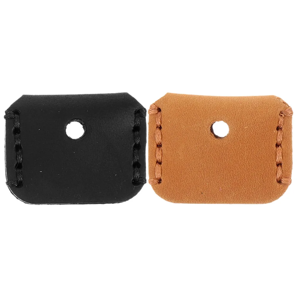 

2pcs Handmade Key Cover Genuine Decorative Caps Tags Color Rings Protective Case Sleeve Identifier Organize