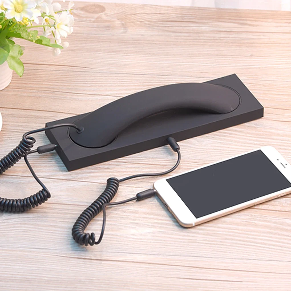 Universal Retro Phone Receiver Handset Smartphone Call Headset 3 5mm Landline Telephone Microphone