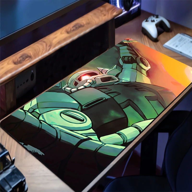 

Mouse Pad Mechanical Warrior Gundam Zaku II PC Accessories Keyboard Pad Rubber Mousepad Laptop Desk Mat HD Gaming Mats Mouse Mat