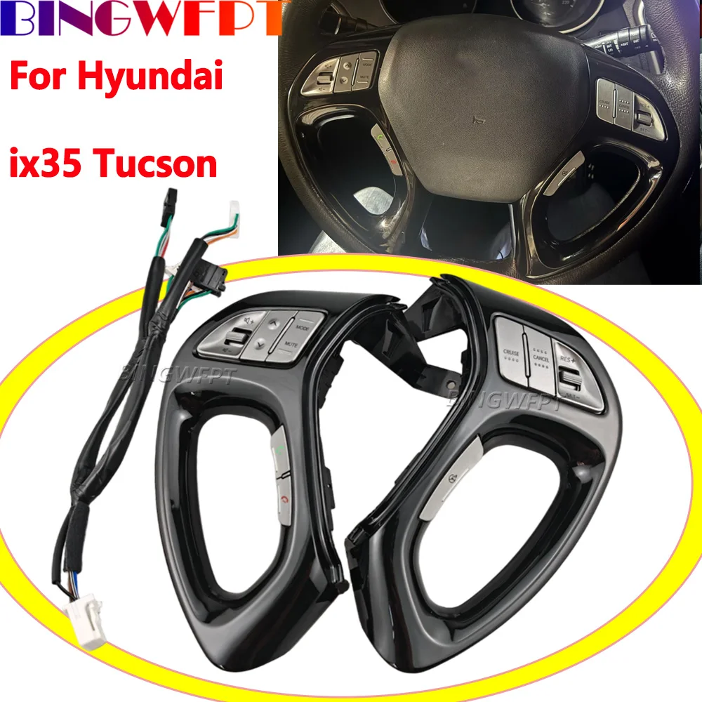 Multimedia Volume Telephone Cruise Crotrol Switch For Hyundai IX35 2010-2017 Tucson Car Premier Quality Steering Wheel Button